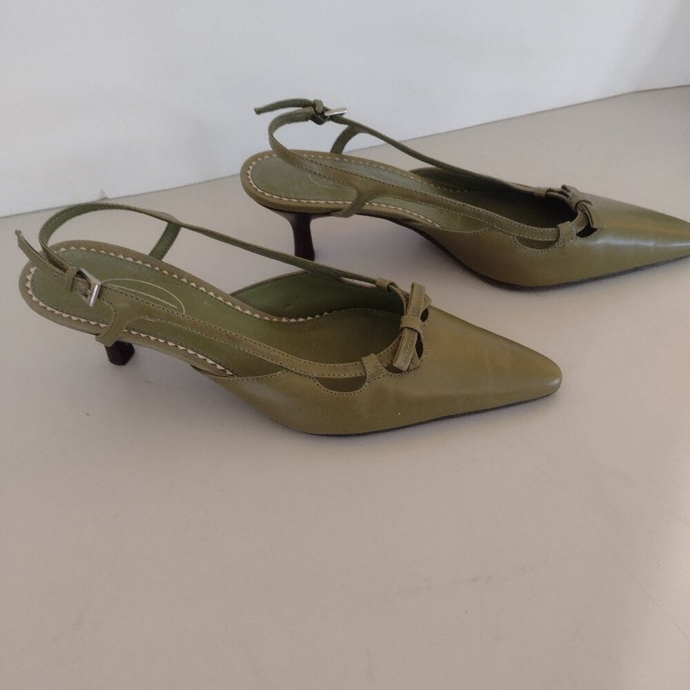 Green Talbots Shoes Size 7B - Picture 2 of 3